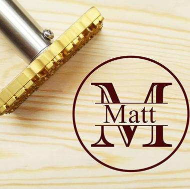 Custom Electric Branding Iron for woodworkers Custom Wood Burning Stamp Including The Handle Wood Branding Iron Custom Branding Iron for Wood Including The Handle (1"x1")