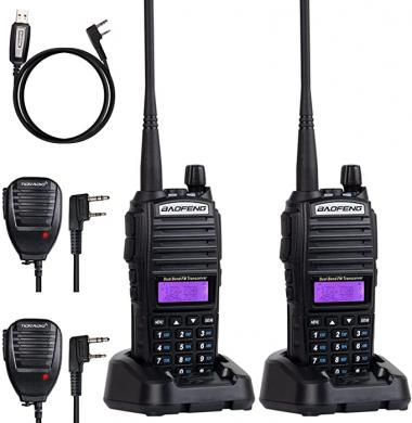 BaoFeng UV-82 BaoFeng Radio Ham Radio 144-148/420-450Mhz 2 Way Radio BaoFeng Walkie Talkies(2 Pack-Black)