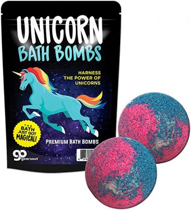 Unicorn Bath Bombs – Unicorn Bath Balls Funny Unicorn Gifts for Girls Unicorn Bath and Body Gifts for Women Pretty Bath Bombs Stocking Stuffers for Girls Fun White Elephant Ideas Secret Santa Gifts