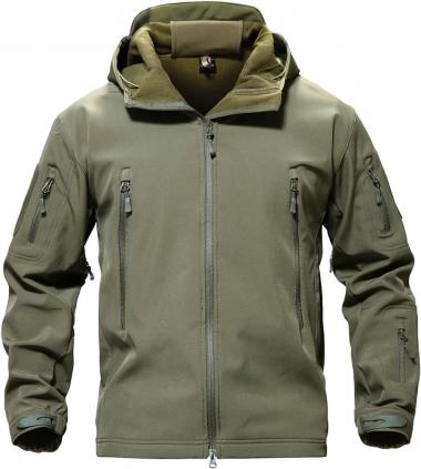 TACVASEN Men's Special Ops Military Tactical Soft Shell Jacket Coat