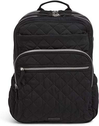 Vera Bradley Women's Performance Twill XL Campus Backpack, Black, One Size