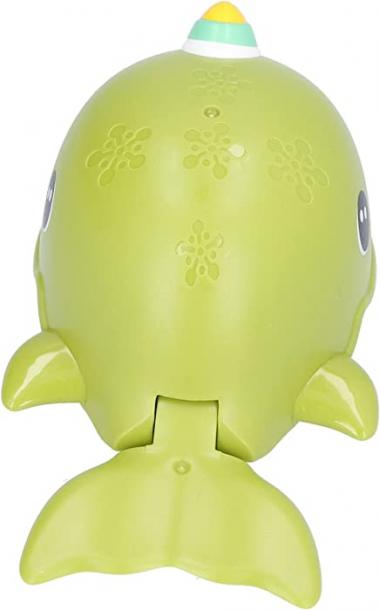 Bath Pool Animals Toys, Designed As Rounded Corners Can Crawl on Land Can Rotate and Float on The Water Baby Bath Toys for Bathing for Child(Wind up Killer Whale Green)