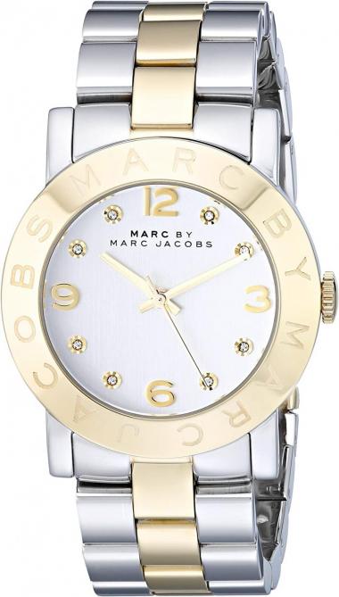 Marc by Marc Jacobs Women's MBM3139 Amy Rose-Tone Stainless Steel Watch with Link Bracelet