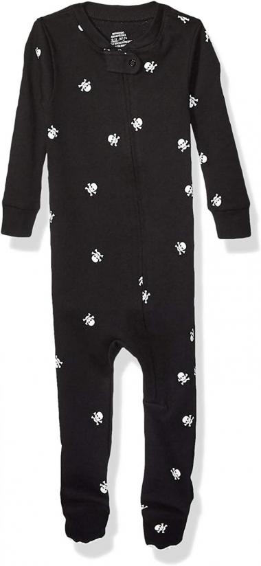 Amazon Essentials Unisex Toddlers and Babies' Snug-Fit Cotton Footed Sleeper Pajamas, Multipacks