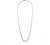 Amazon Collection Platinum-Plated Sterling Silver Infinite Elements Zirconia Round-Cut Graduated Riviera Necklace