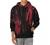 Dokotoo Mens 2021 Fall Tie Dye & Lightning Print Drawstring Hooded Sweatshirts Hoodies