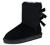 Sheepskin Fur Lining Winter Warm Boots for Women & Ladies, Women's Mid Calf Leather Short Fashion Bow Snow Boots