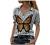 Women Short Sleeve Tops Collared Zipper V Neck T Shirts Summer Casual Loose Cute Heart Print Graphic Tee Tshirt Blouse