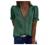 Womens Summer Long Sleeve V Neck Chiffon T Shirts Vintage Lace Pom Pom Blouses Office Work Tops Casual Flowy Tunics