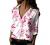 Women Fashion Leopard Long Sleeve Button Down Shirt Floral Print Casual Blouse Tops Basic Loose Fit Tunic Shirts