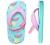 Toddler/Little Kid Flip Flops Girls & Boys Beach Sandals with Back Strap