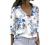 Women Fashion 2022 Floral Printed Casual Long Sleeve Button Down Shirts Tops Trendy V Neck Collar Blouses Tunic Top