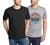 Eddie Bauer Men's 2 Pack Graphic & Crew Short Sleeve T-Shirts