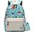 Mairle Little Kids Backpack Preschool Kindergarten School Bag for Boys and Girls with Chest Strap, Forest Animals Print,Green/White