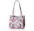 Vera Bradley Cotton Multi-Compartment Shoulder Satchel Purse