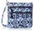 Vera Bradley Cotton Triple Zip Hipster Crossbody Purse