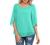 Neineiwu Womens Casual Scoop Neck Loose Top 3/4 Sleeve Chiffon Blouse Shirt Tops