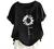 Womens Plus Size Buttons Short Sleeve Cotton Linen T Shirts Cute Dandelion Boho Floral Tee Tshirt Crewneck Summer Tops