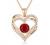 CDE Forever Love Heart Pendant Necklaces for Women 925 Sterling Silver with Birthstone Zirconia, Birthday Anniversary Jewelry Gift for Women Wife Girls