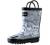 OAKI Kids Waterproof Rubber Rain Boots with Easy-On Handles