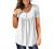 Beadchica Plus Size Tunic Tops For Leggings Casual Flowy Tshirts Ruched Blouses For Women