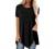 Womens Casual Crewneck Plus Size Tops Irregular Hem T-Shirts Flowy Swing Blouse Short Sleeve Pleated Tunic Summer Tops