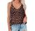 Womens Summer Tops Fashion V-Neck Spaghetti Strap Tank Tops Trendy Camisole Loose Fit Blouse Shirts with Cute Printing