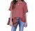 Womens Tops Dressy Casual Chiffon Blouses V Neck 3/4 Sleeve Summer Cute Swiss Dot Flowy T Shirts Loose Pom Pom Blouses