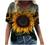 T Shirts for Women V-Neck Aesthetic Marble Pattern Short Sleeve Summer Tops Retro Boho Print Graphic Tees Loose Blouse