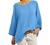 Summer Tops for Women Plus Size Cotton Linen 3/4 Sleeve Crew Neck T Shirts Boho Printing Loose Fit Casual Blouses Tops