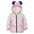 Disney Girl's Minnie Mouse Print Hooded Puffer Jacket with Ears and Bow