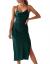 xxxiticat Women's Sleeveless Spaghetti Strap Satin Dress Cocktail Beach Evening Party Cowl Neck Dot Leopard Midi Dresses