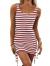 Wenrine Women Bodycon Mini Dress Sleeveless Drawstring Ruched Basic Party Club Tank Dress