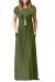 EUOVMY Women's Short Sleeve Loose Plain Maxi Dresses Casual Long Dresses with Pockets