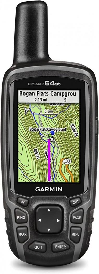 Garmin GPSMAP 64st, TOPO U.S. 100K with High-Sensitivity GPS and GLONASS Receiver