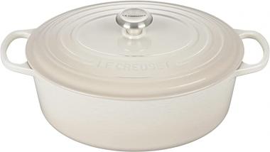 Le Creuset Enameled Cast Iron Signature Oval Dutch Oven, 8 qt., Meringue