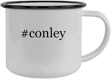 #conley - 12oz Hashtag Camping Mug Stainless Steel, Black