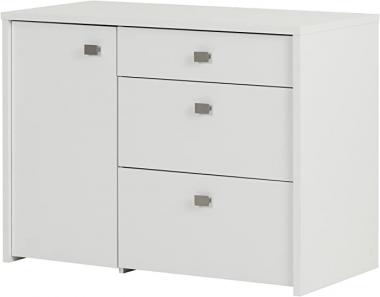 South Shore 1-Door Office Storage Unit with File Drawer, Pure White