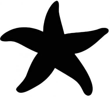 Pack of 3 Starfish Stencils 11x14, 8x10 and 5x7 Made from 4 Ply Matboard