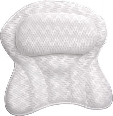 Sierra Concepts Bath Pillow Spa Bathtub Ergonomic for Tub, Neck, Head, Shoulder Pillows Support Cushion Headrest - Luxury Soft 3D Mesh + Strong Grip Suction Cups Soaking Large, Paradise