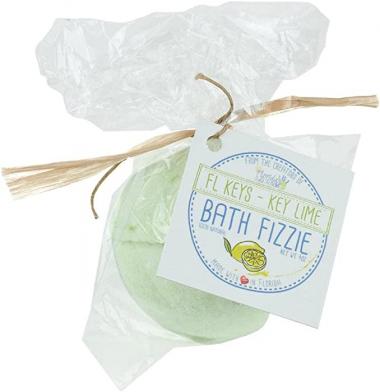 Florida Salt Scrubs Bath Bomb Fizzie, 4 Ounce, Key Lime