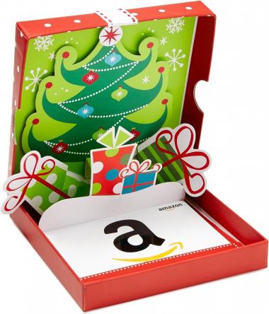 Amazon.com Gift Card in a Holiday Pop-Up Box