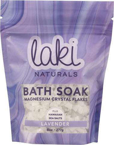 Laki Naturals, Magnesium Flake Soak Lavender, 8 Ounce