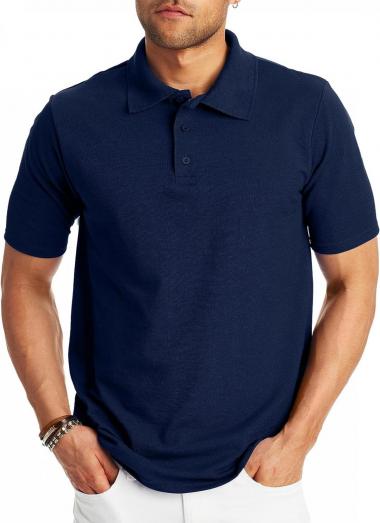 Hanes Men’s X-Temp Short Sleeve Polo Shirt, Midweight Men's Shirt