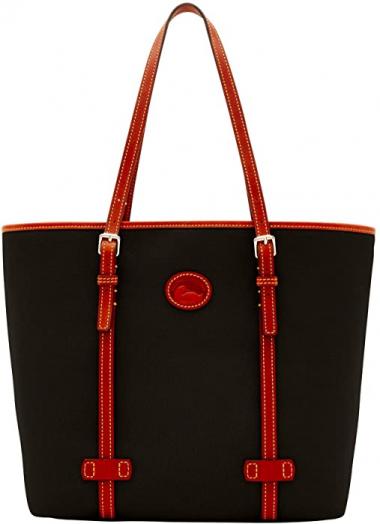 Nylon East/West Tote Black