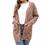 GRECERELLE Women's Loose Open Front Long Sleeve Solid Color Knit Cardigans Sweater Blouses with Pockets