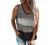 Biucly Women’s Casual Summer V Neck Tops Basic Color Block Tshirts