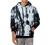 Dokotoo Mens 2021 Fall Tie Dye & Lightning Print Drawstring Hooded Sweatshirts Hoodies