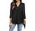 Timeson Women's V Neck Blouse 3/4 Sleeve Tunic Tops Ladies Work Shirts