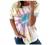 Womens Summer Tops Classic Striped Short Sleece T-Shirt Casual Crewneck Tee Shirts Loose Graphic Tshirts Tunic Blouses